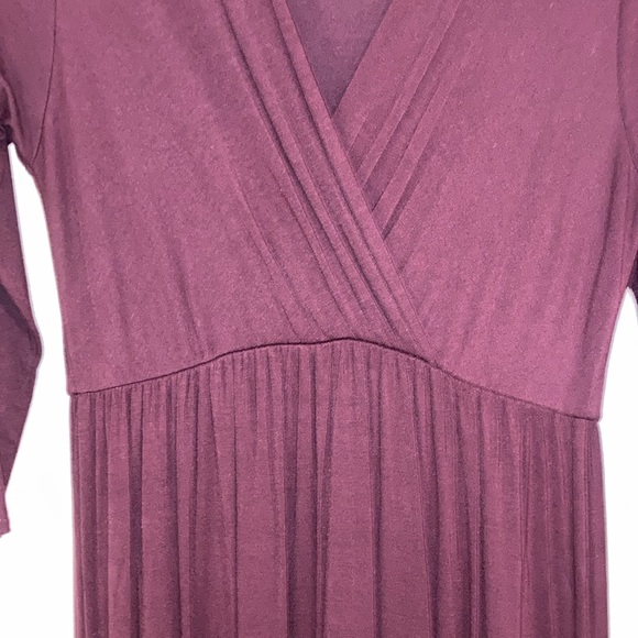 Mother Bee XL Maternity dress color wine - Picture 5 of 6